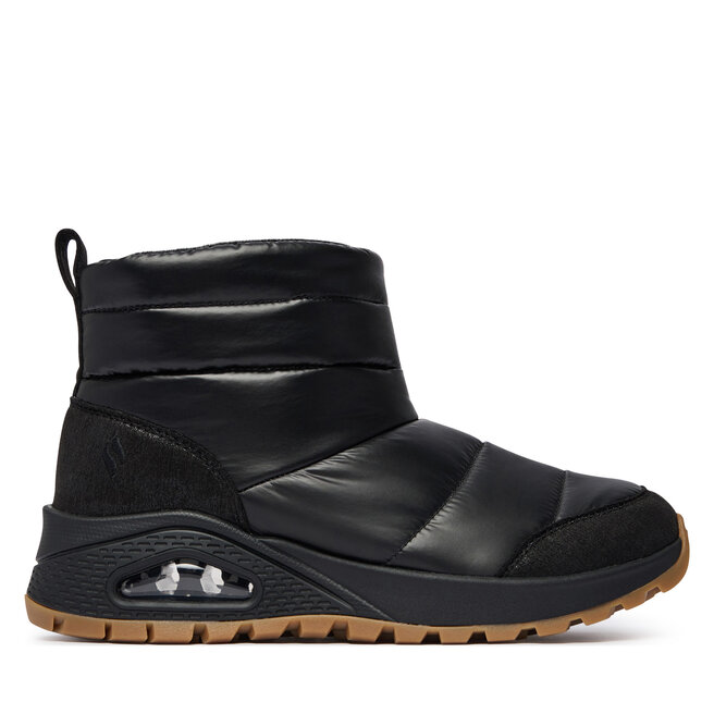 Śniegowce Skechers Uno Rugged - Puffer 168127 Czarny - kobiece