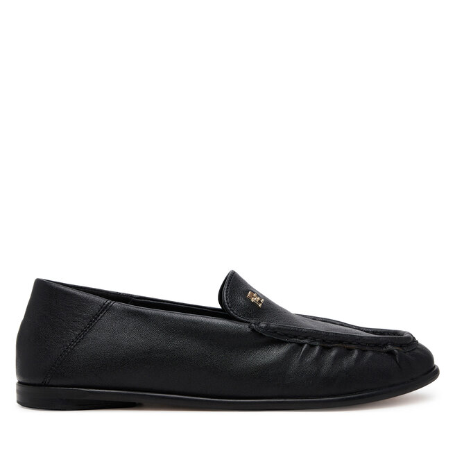 Mokasyny Tommy Hilfiger Soft Leather Squared Toe Loafer FW0FW08412 Czarny -