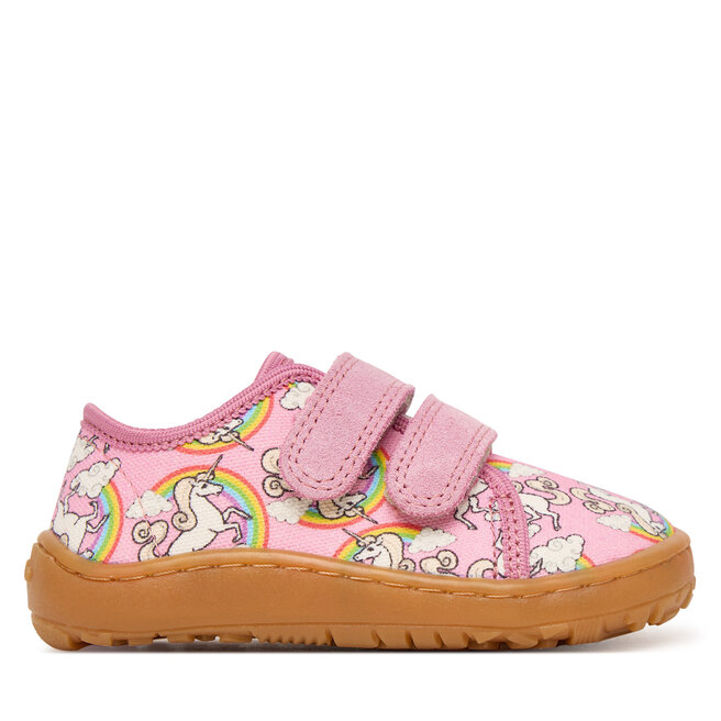 Kapcie Froddo Barefoot Canvas G1700440-12 M Różowy - dziewczęce