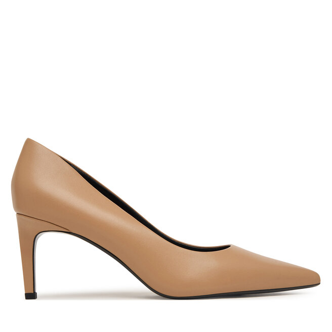 Szpilki Calvin Klein Ess Stiletto 70 HW0HW02607 Beżowy - kobiece