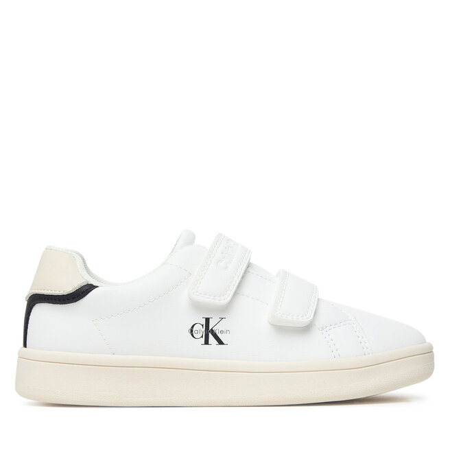 Sneakersy Calvin Klein Low Cut Velcro Sneaker V1X9-83440-1355 S Biały - chłopięce
