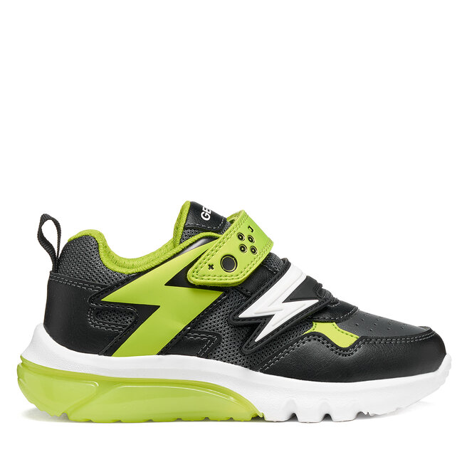 Sneakersy Geox J Ciberdron Boy J66LBB 0BC14 C0802 S Czarny - chłopięce