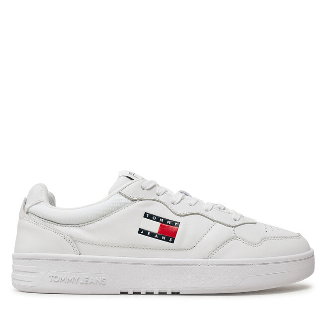 Sneakersy Tommy Jeans Tjm Cupsole Leather Ess EM0EM01443 Biały - męskie