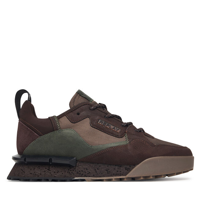 Sneakersy REPLAY GMS1P.000.C002TL Brązowy - męskie