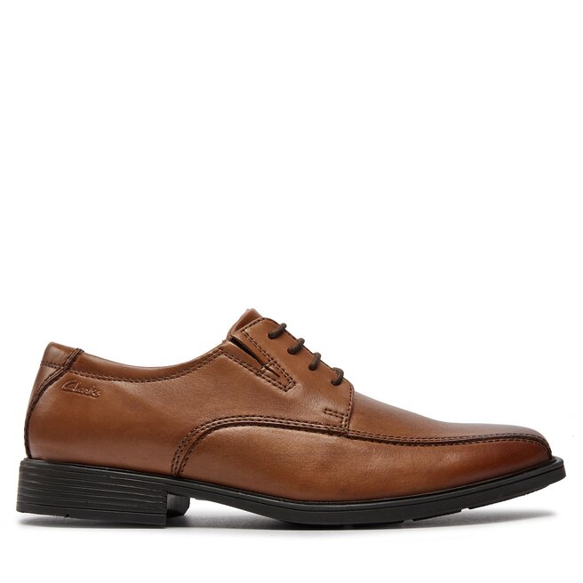 Półbuty Clarks Tilden Walk 261300957 Brązowy - męskie