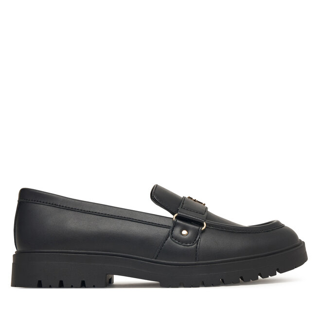 Loafersy Tommy Hilfiger T3A4-35141-1355999 S Czarny - dziewczęce