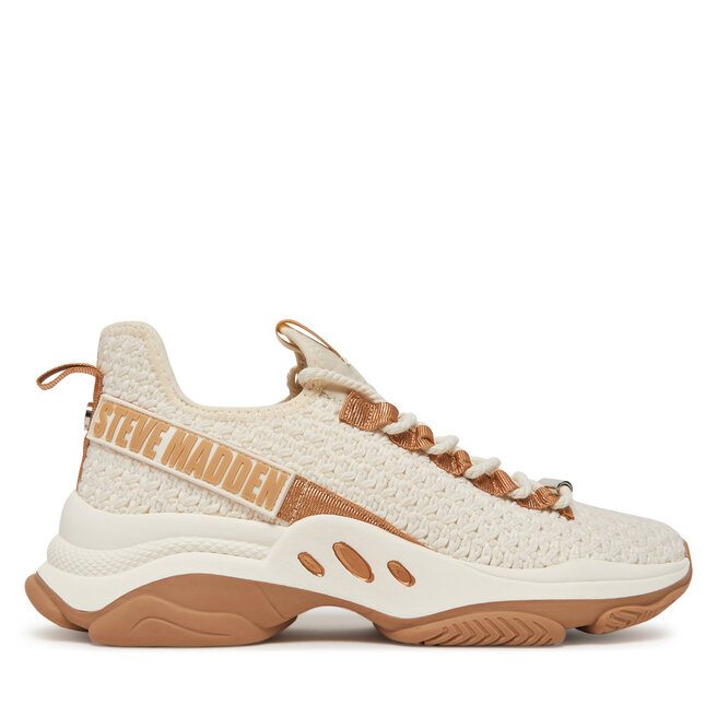 Sneakersy Steve Madden Mileage SM11003785 Écru - kobiece