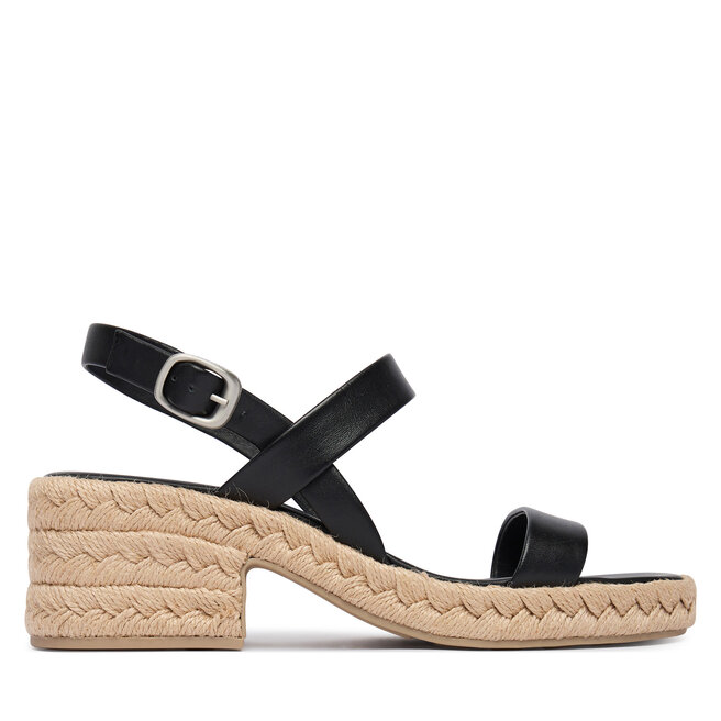 Sandały Calvin Klein Block Heel Espa 50 Slingb Lth HW0HW02903 Czarny - kobiece
