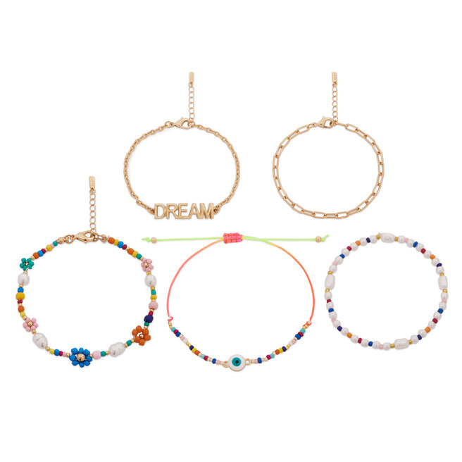 Zestaw bransoletek Aldo Dreamers 13994817 Kolorowy -