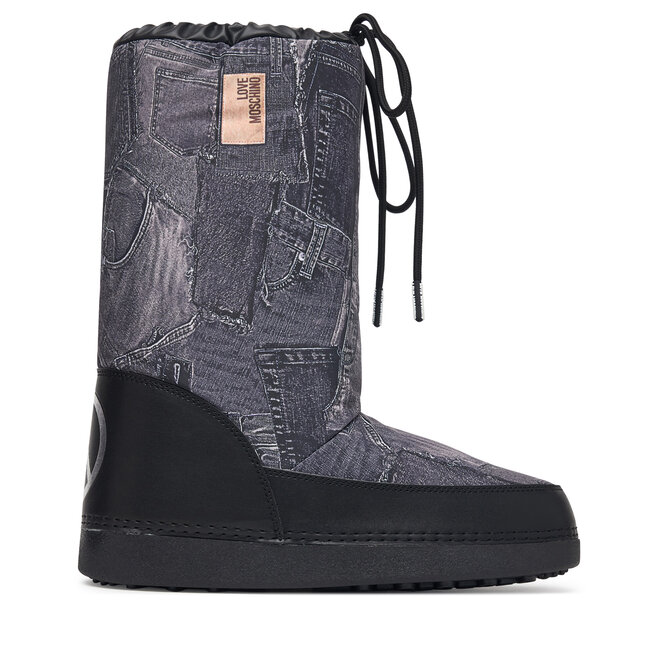 Śniegowce LOVE MOSCHINO JA24332G0PISS000 Czarny - kobiece