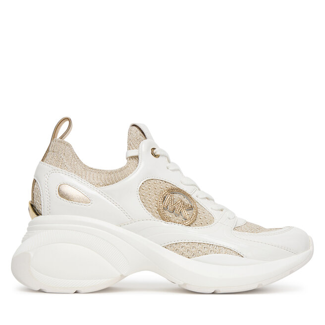 Sneakersy MICHAEL Michael Kors Zuma 43S5ZUFP3D Złoty - kobiece