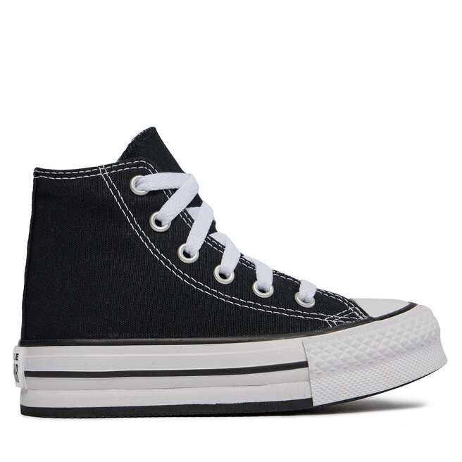 Trampki Converse Chuck Taylor All Star Lift Platform High Top Little Kids 372859C Czarny - chłopięce