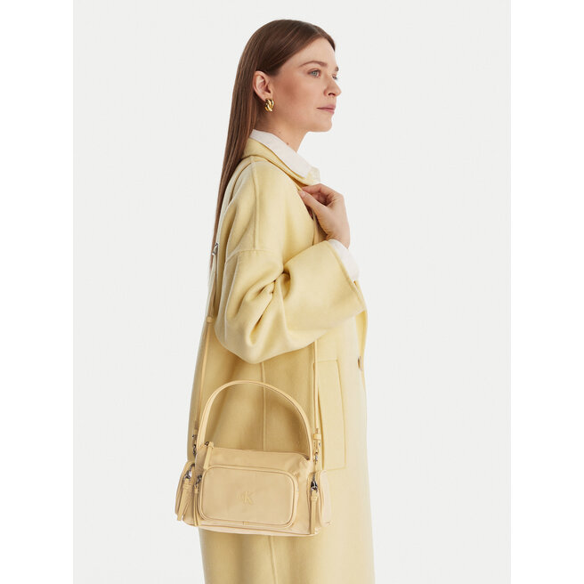 Torebka Calvin Klein Pocket Nylon Bag W/Strap LV04F3132G Żółty -