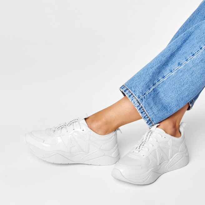Sneakersy Armani Exchange XDX039 XV311 00152 Biały - kobiece