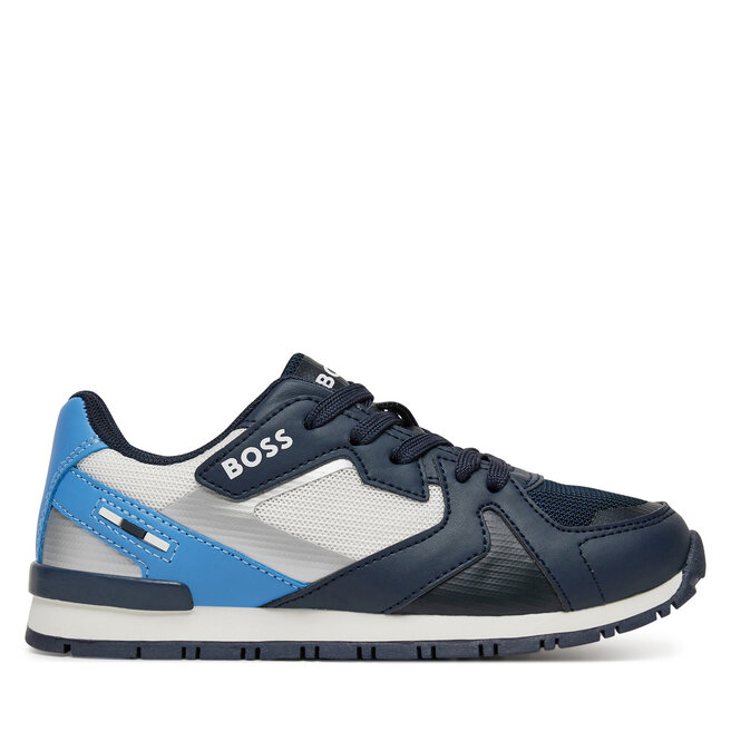 Sneakersy BOSS J51646 M Granatowy - chłopięce