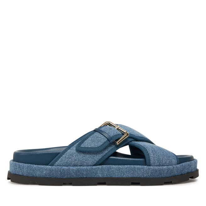 Klapki Pollini SA28094G1MTQ0707 Granatowy -