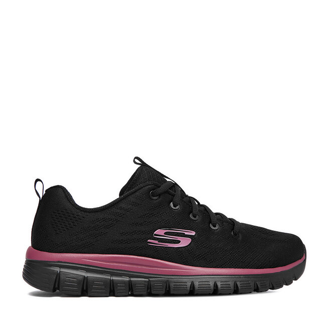 Sneakersy Skechers C-GRACEFUL 12615 BKMV Czarny - kobiece