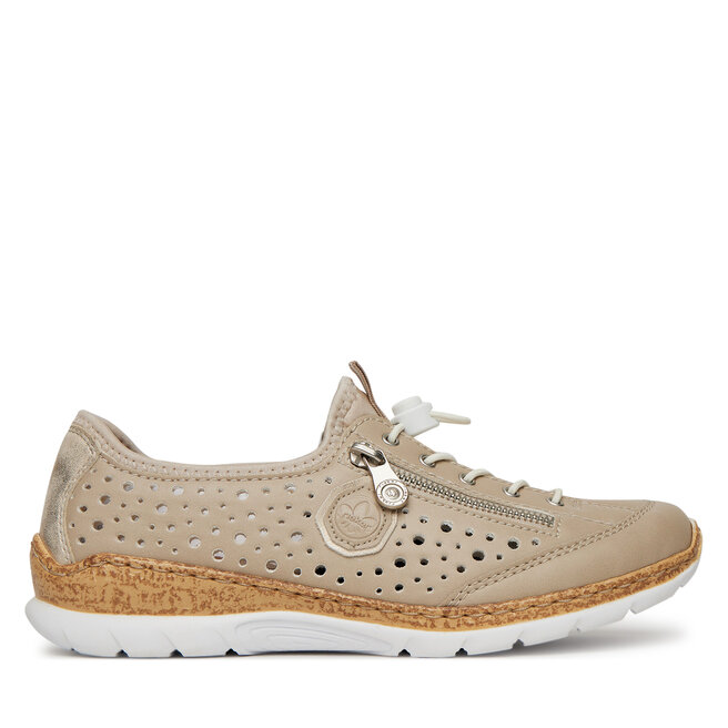 Sneakersy Rieker N42P6-62 Beżowy - kobiece