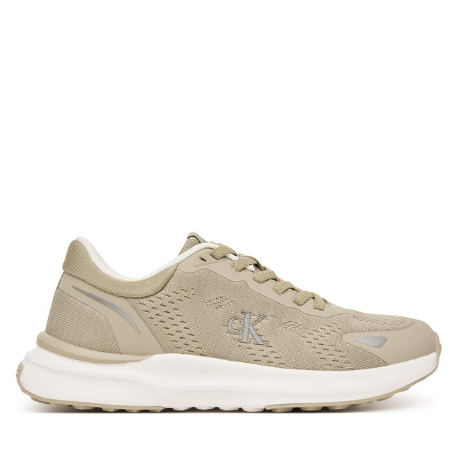 Sneakersy Calvin Klein Low Cut Lace-Up V3X9-83311-1903 Beżowy - chłopięce