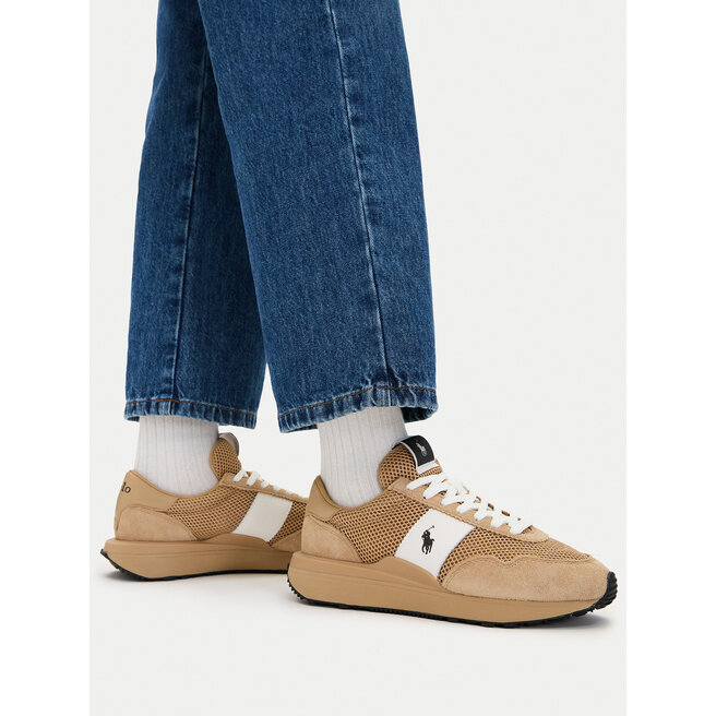 Sneakersy Polo Ralph Lauren 804P15653002 Beżowy - kobiece