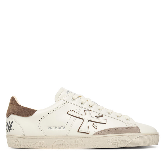 Sneakersy Premiata Steven Var 8476 Kremowy - męskie