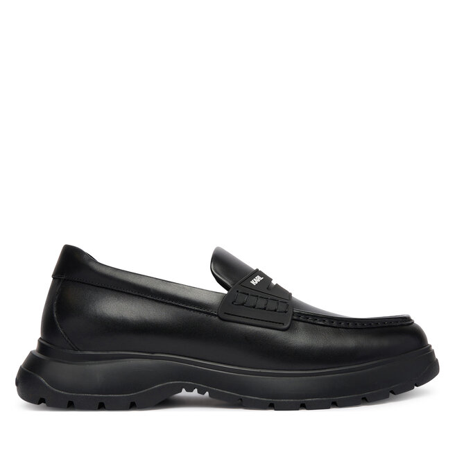 Loafersy KARL LAGERFELD Magnus KL10610 Czarny - męskie
