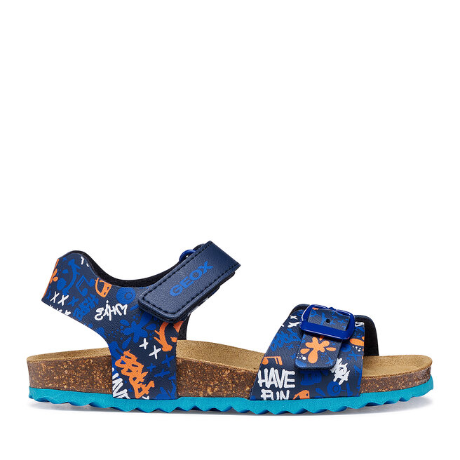 Sandały Geox J Ghita Boy J028LB 06A54 C0693 S Granatowy - chłopięce