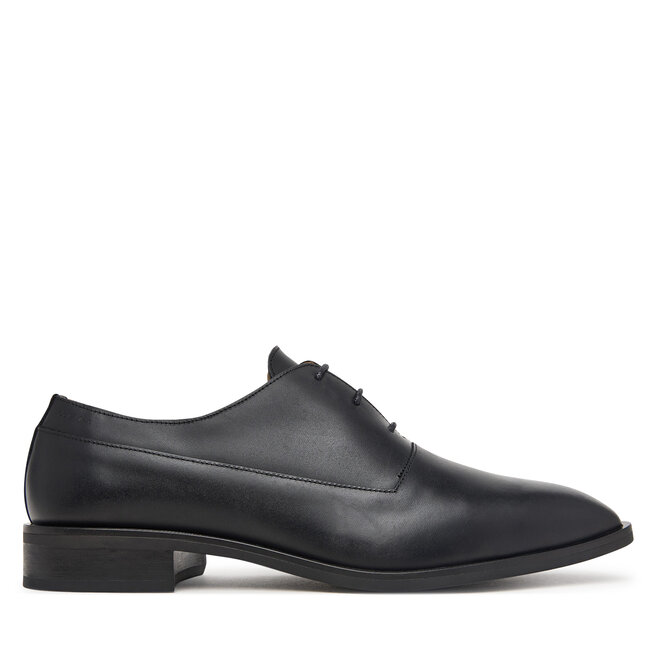 Półbuty Calvin Klein Slim Ess Oxford Lth HM0HM02274 Czarny - męskie