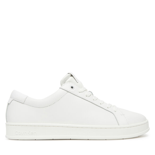 Sneakersy Calvin Klein Low Top Lace Up Lth HM0HM01971 Biały - męskie