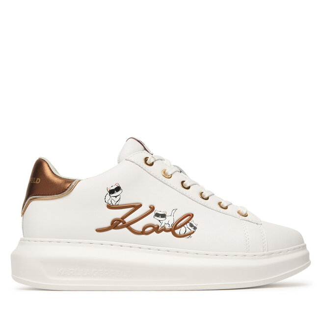 Sneakersy KARL LAGERFELD KL62510C Biały - kobiece