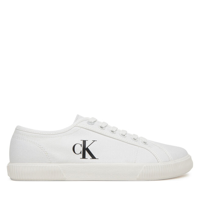 Tenisówki Calvin Klein Jeans Ess Vulc Low Cv Mg Wn YW0YW01762 Biały - kobiece