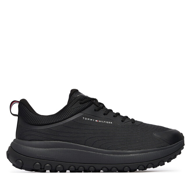Sneakersy Tommy Hilfiger The Canyon X M Knit Runner FM0FM06067 Czarny - męskie