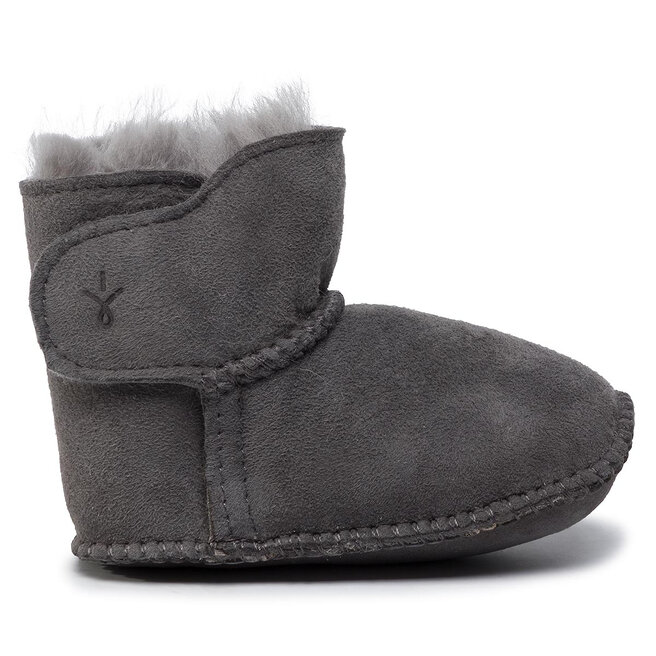 Śniegowce EMU Australia Baby Bootie B10310 Szary - chłopięce
