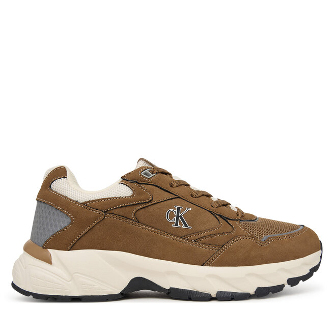 Sneakersy Calvin Klein V3X9-83485-1960 S Brązowy - dziewczęce