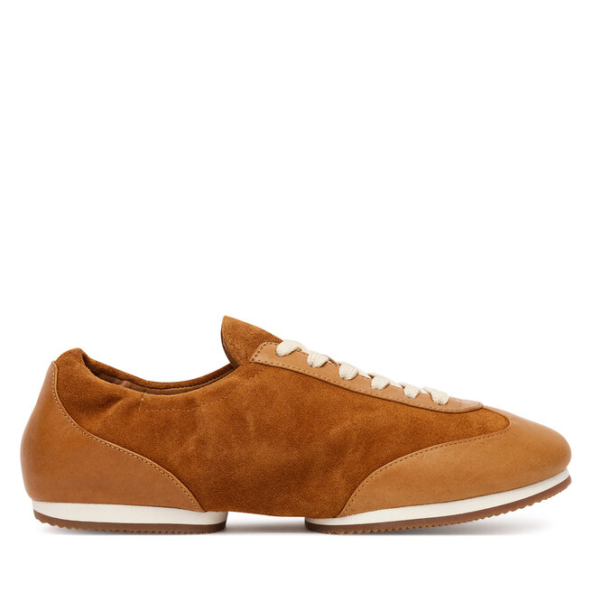Sneakersy Polo Ralph Lauren Pony 804972893001 Brązowy - kobiece