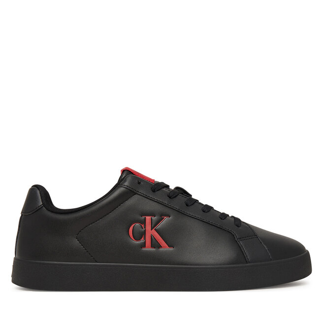 Sneakersy Calvin Klein 3 Cupsole Derby Pu Smo HM0HM02458 Czarny - męskie