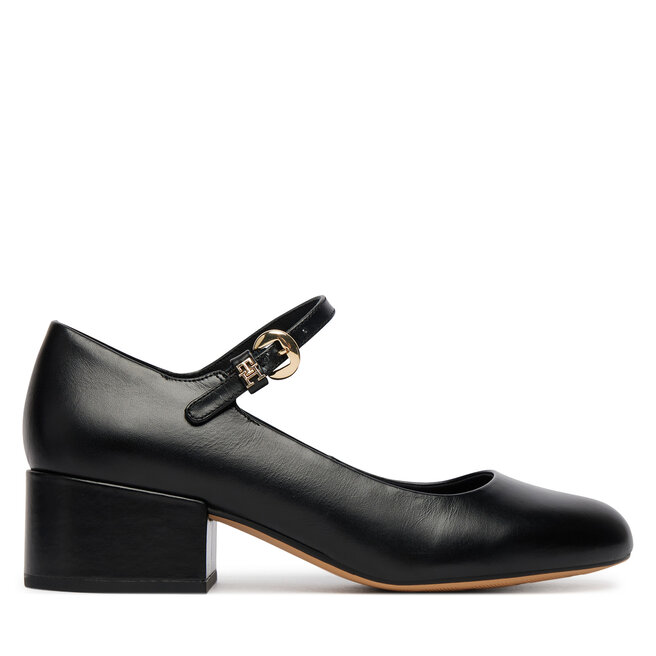 Czółenka Tommy Hilfiger Heeled Maryjane Buckle FW0FW09347 Czarny - kobiece