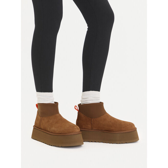 Śniegowce Ugg W Classic Mini Dipper 1168170 Brązowy - kobiece