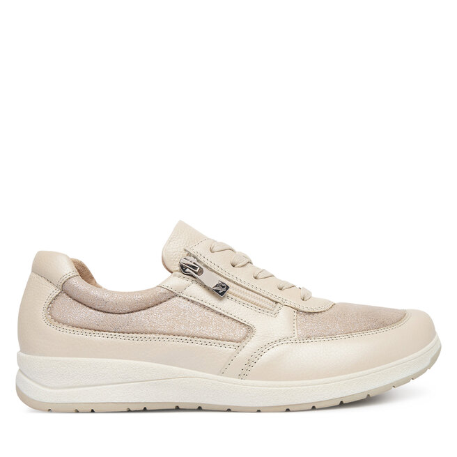 Sneakersy Caprice 9-23723-44 Écru - kobiece