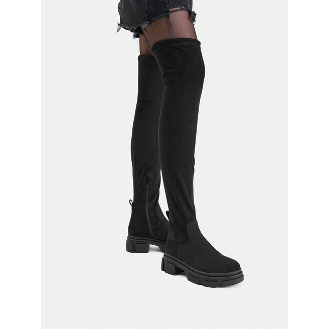Muszkieterki DeeZee WS0902-01 Czarny -