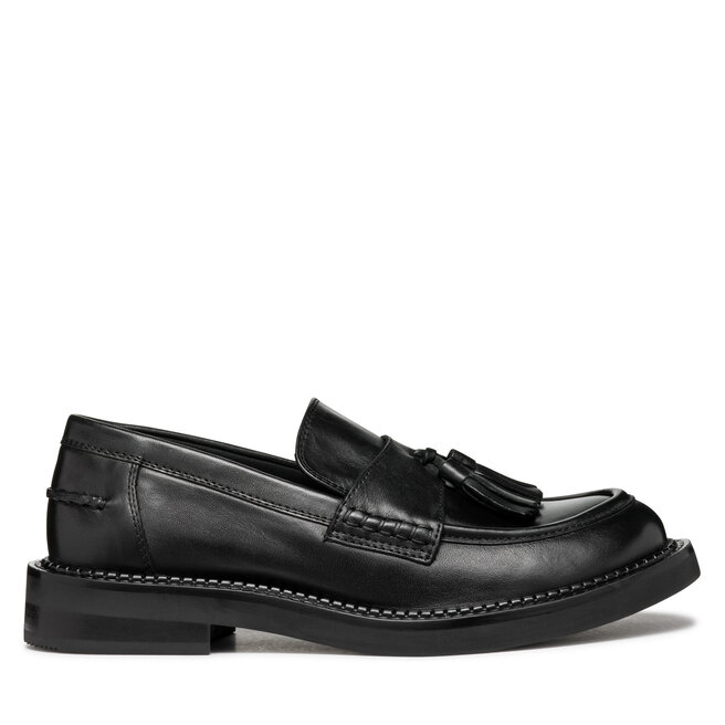Loafersy Geox D Serilda D46WYH 00043 C9999 Czarny - kobiece