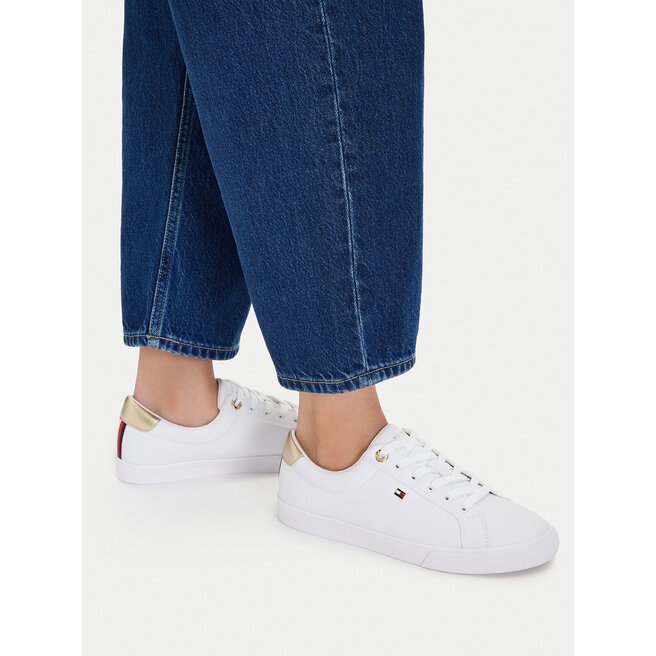 Sneakersy Tommy Hilfiger Im Sneaker FW0FW09652 Biały - kobiece