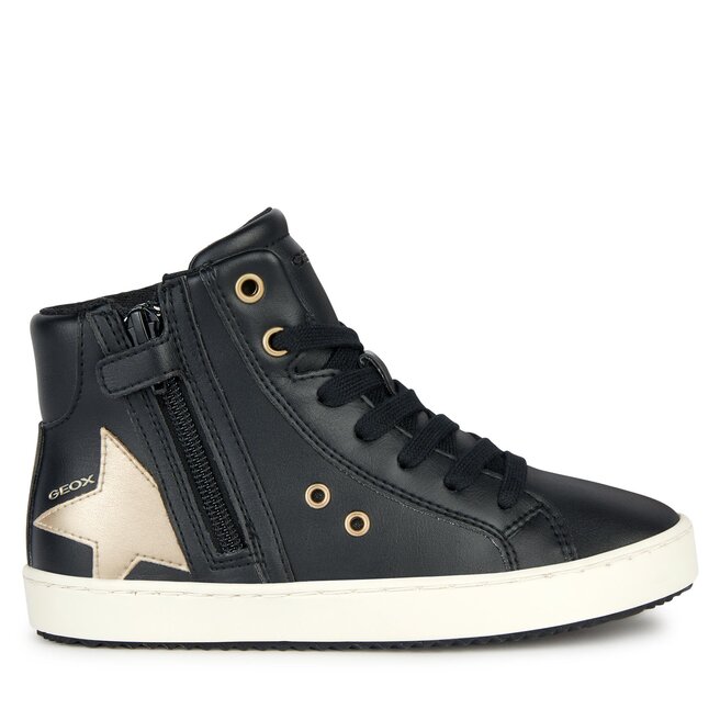 Sneakersy Geox J Kalispera Girl J044GA 000BC C0531 M Czarny - dziewczęce