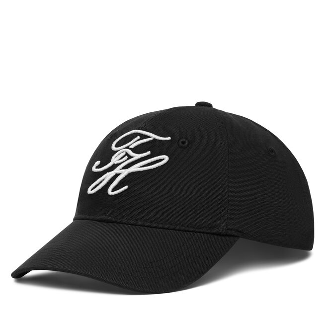 Czapka z daszkiem Tommy Hilfiger Logo Embroidery Baseball Cap AM0AM14120 Czarny -