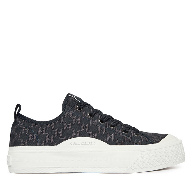 Trampki KARL LAGERFELD Kampus Max V KL50516 Granatowy - męskie