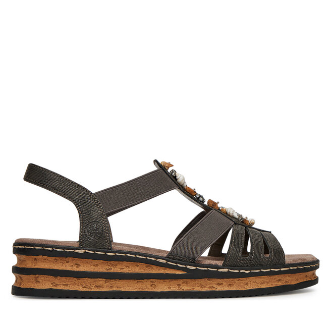 Sandały Rieker 62949-45 Szary - kobiece