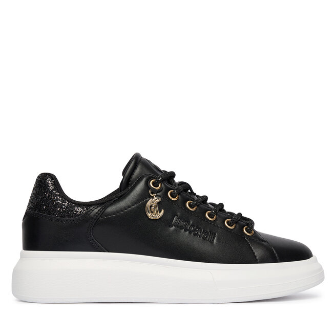 Sneakersy Just Cavalli 80RA3SB1 ZPC03 Czarny - kobiece