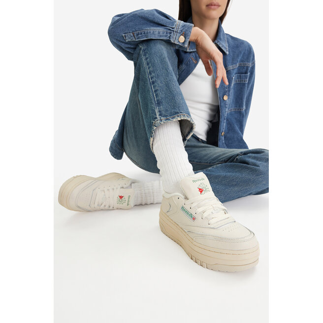 Sneakersy Reebok EO-CLUB C EXTRA 100010060 Écru - kobiece