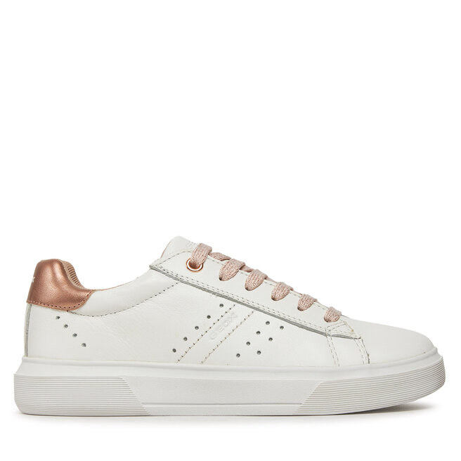 Sneakersy Geox J Nettuno Girl J45GCB 08554 C1Z8W S Biały - dziewczęce