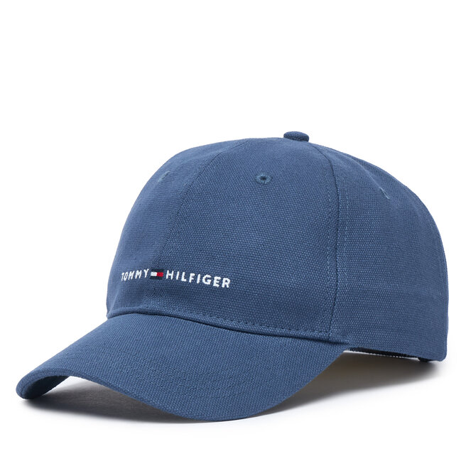 Czapka z daszkiem Tommy Hilfiger Th Foundation Soft AM0AM14511 Niebieski -